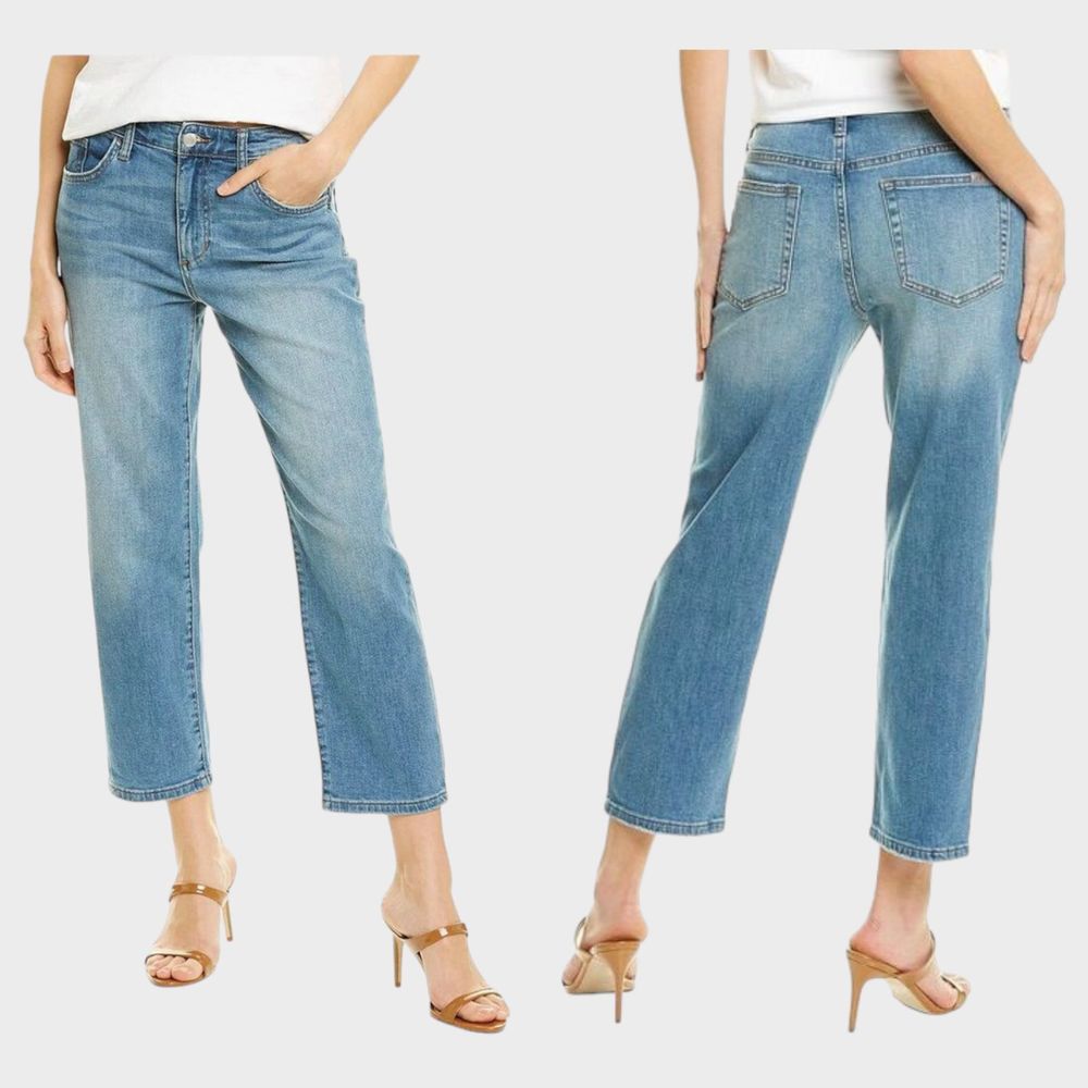 NWT Joe's Jeans Blue Ursula Boyfriend Crop Jeans Women's Size 25